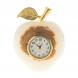 Часы «Яблоко» из белого оникса 7×9 см (3) 124641