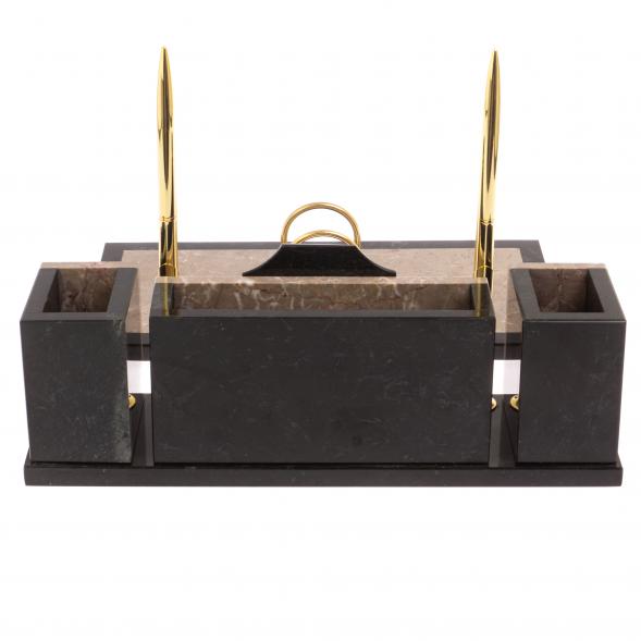 Письменный набор &amp;quot;Щит из бежевого мрамора 126527