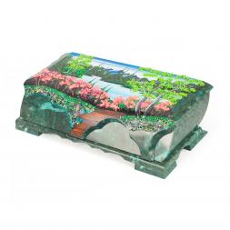 Шкатулка с расписной крышкой "Лето" П5 30х13х8,5 см