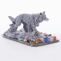 Сувенир &amp;quot;Волк бежит&amp;quot; из мрамолита