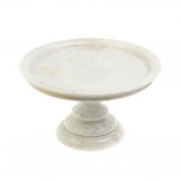 Ваза для фруктов из белого мрамора 31х31х17,5 см