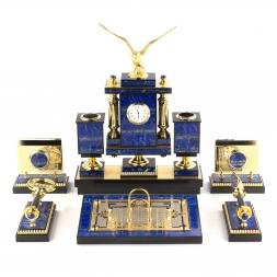 Настольный набор из лазурита &amp;quot;Орел&amp;quot;