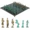 Шахматы "Отечественная война 1812 г. " фигуры бронза / патина 40х40 см змеевик