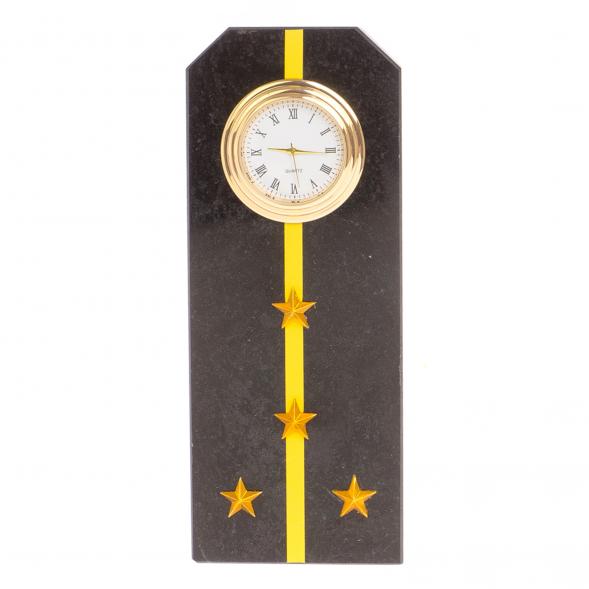 Часы &amp;quot;Погон капитан ВМФ&amp;quot; камень змеевик 113502