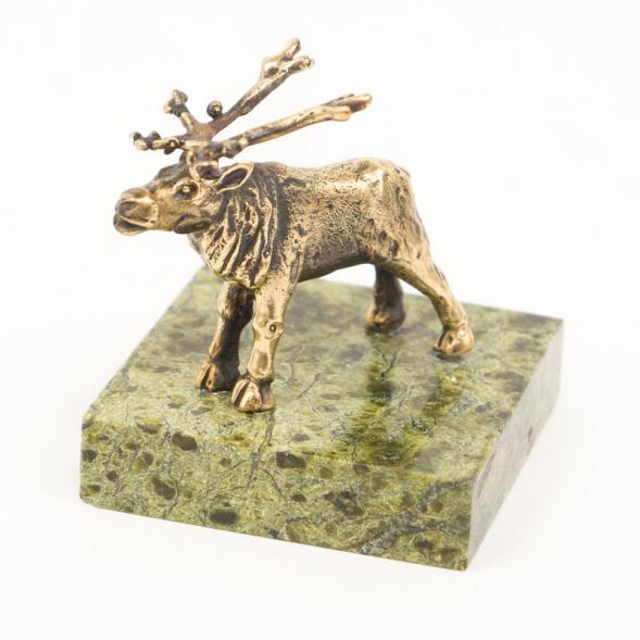 Статуэтка &amp;quot;Олень&amp;quot; из бронзы и змеевика 116487