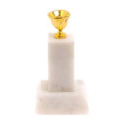 Подсвечник церковный &amp;quot;Столбик&amp;quot; из белого мрамора