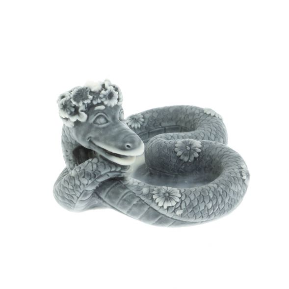 Статуэтка «Змея сердечком» из мраморной крошки 128155