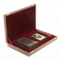 Подарочный набор &amp;quot;Автомобилист&amp;quot; обложка для автодокументов, ежедневник и ручка с гравюрой