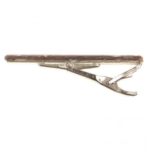 Зажим для галстука с камнем авантюрин 123822