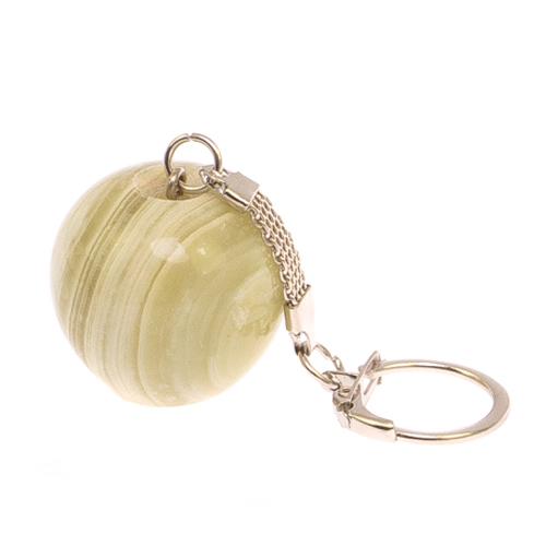 Брелок &amp;quot;Яблоко&amp;quot; из зеленого оникса 125235