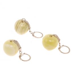 Брелок &amp;quot;Яблоко&amp;quot; из зеленого оникса