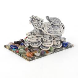 Сувенир &amp;quot;Черепаха с драконом&amp;quot; из мрамолита