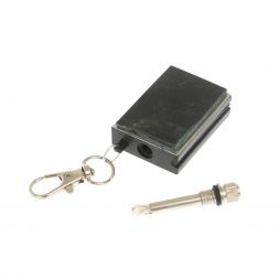 Брелок огниво &amp;quot;Вечная спичка&amp;quot; с накладкой из камня турмалин шерл 2,8х1,3х5 см