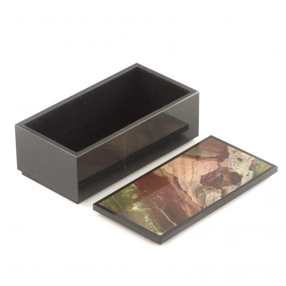 Шкатулка из натуральной яшмы 16х8х6 см 121237