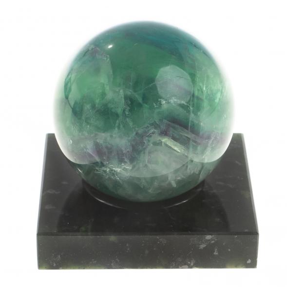 Шар из зеленого флюорита 5 см на подставке 123280
