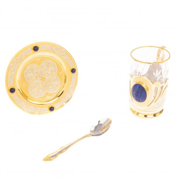 Подарочный чайный набор &amp;quot;Лазуритовый&amp;quot; Златоуст 113835