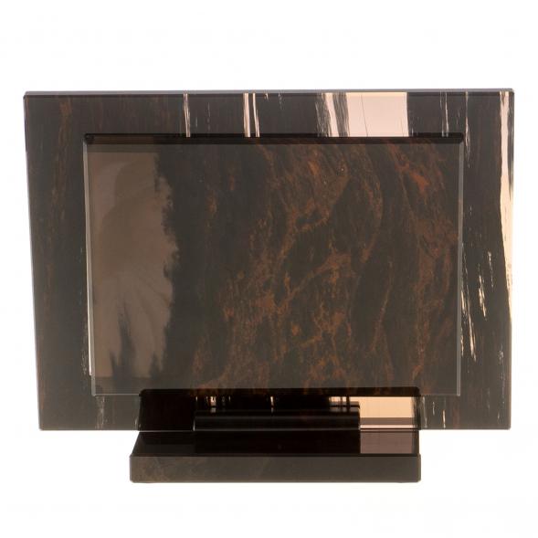 Рамка для фото 10х15 см черного из обсидиана 124712