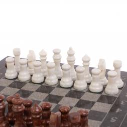 Набор игр 3 в 1: шахматы, шашки, нарды 41х41 см