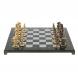 Шахматы подарочные из бронзы &amp;quot;Камелот&amp;quot; мрамор змеевик 40х40 см 126903