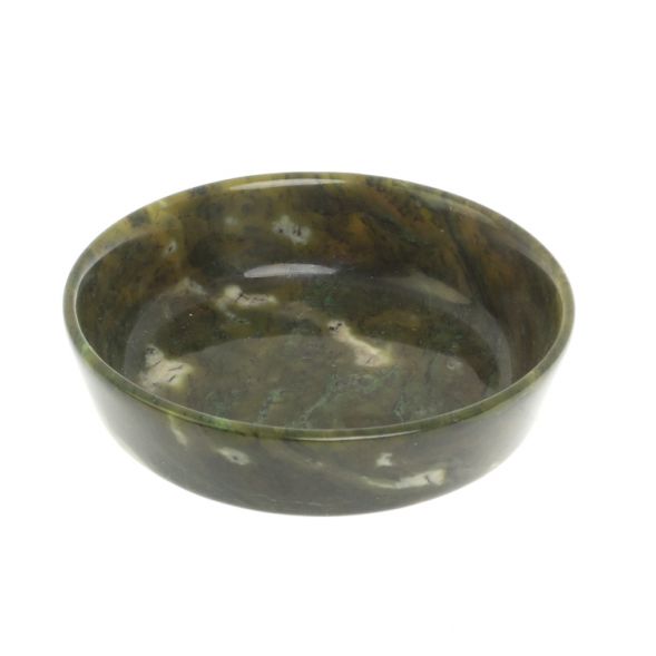 Тарелка орешница из нефрита 10х10х2,5 см 127537