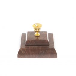 Подсвечник церковный двойной из лемезита