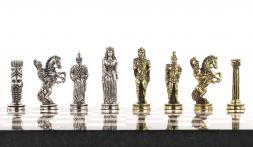 Шахматы подарочные &amp;quot;Александр Македонский&amp;quot; доска 36х36 см лемезит мрамор