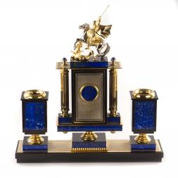 Письменный набор &amp;quot;Сенатор&amp;quot; камень лазурит 9 предметов