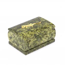 Шкатулка для украшений змеевик 9х7,5х5 см