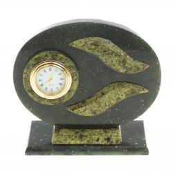 Настольные часы "Овальные" змеевик