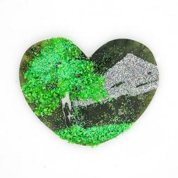 Магнит с рисунком "Сердце" малый