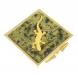 Зеркальце квадратное из змеевика ящерица прямая цвет золото 124188