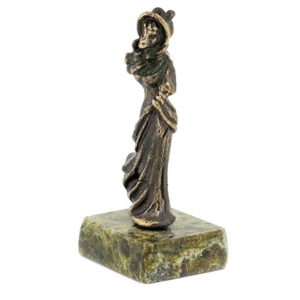 Статуэтка из бронзы на подставке из змеевика &amp;quot;Коза&amp;quot; 116165