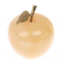 Яблоко из медового оникса 12х12х17 см (5)