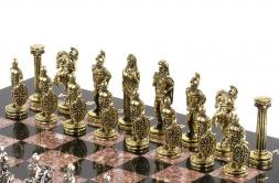 Шахматы настольные &amp;quot;Александр Македонский&amp;quot; доска 36х36 см камень лемезит