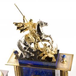 Письменный прибор из лазурита &amp;quot;Георгий Победоносец&amp;quot;