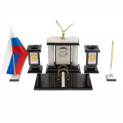 Настольный набор &amp;quot;Орел&amp;quot; из мрамора