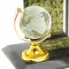Настольные часы из камня змеевик &amp;quot;Глобус&amp;quot; 113071