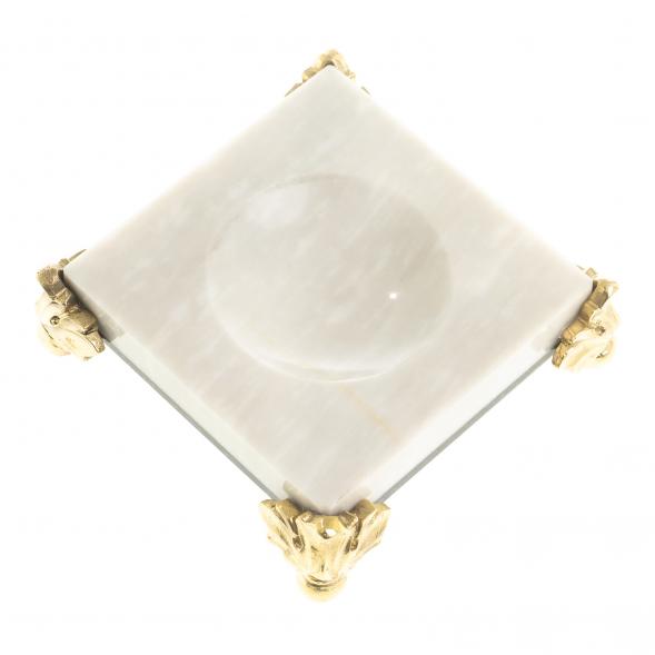 Подставка под шар из мрамора и гранита на ножках 7,5х7,5 см 123282