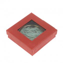 Зеркало карманное круглое из камня парагонит цвет золото