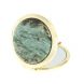 Зеркало карманное круглое из камня парагонит цвет золото 127778