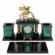 Настольный набор &amp;quot;Георгий Победоносец&amp;quot; камень малахит 129774