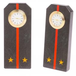 Часы &amp;quot;Погон лейтенант МП ВМФ&amp;quot; из змеевика