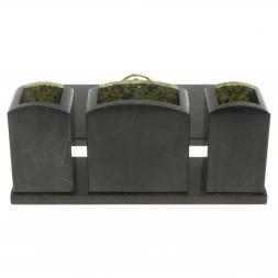 Настольный набор из змеевика &amp;quot;Канцелярский&amp;quot;