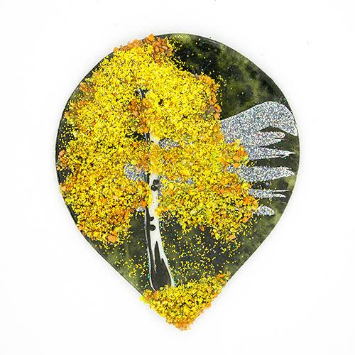 Магнит с рисунком &amp;quot;Капля&amp;quot; малый камень змевик 113958