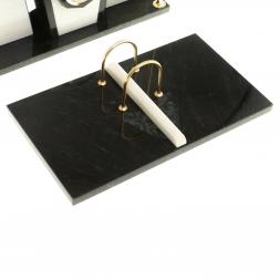 Настольный набор из мрамора "Галант" с часами