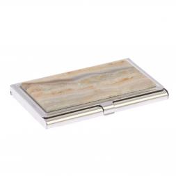 Карманная визитница из камня шайтанский переливт