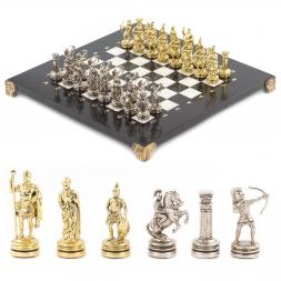 Шахматы &amp;quot;Лучники&amp;quot; доска 28х28 см мрамор