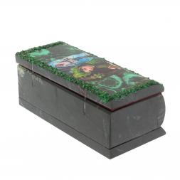 Шкатулка &amp;quot;Хозяйка медной горы&amp;quot; змеевик 14х7х5 см