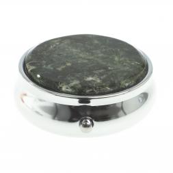 Таблетница на 3 отсека камень актиновит цвет серебро