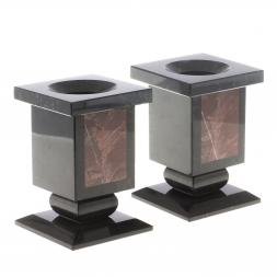 Письменный набор из лемезита &amp;quot;Герб РФ&amp;quot; с лотком для бумаг и ковриком